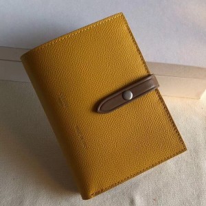 Celine Yellow/Alezan Strap Medium Multifunction Wallet