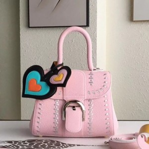 Delvaux Pink Brillant Mini Tribal Stitch Bag
