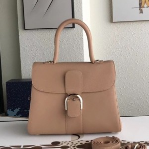 Delvaux Brillant MM Bag In Sandy Taurillon Leather
