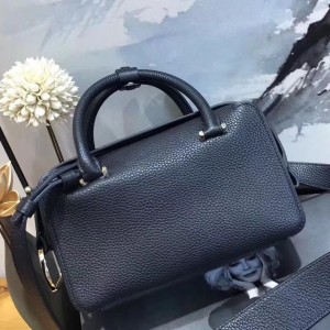 Delvaux Cool Box Mini Bag In Black Taurillon Leather