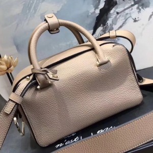 Delvaux Cool Box Mini Bag In Grey Taurillon Leather