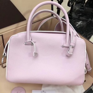 Delvaux Cool Box 28cm Bag In Light Pink Taurillon Leather
