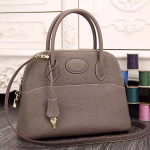 Hermes Bolide 31 cm Tote Bag In Etain Leather