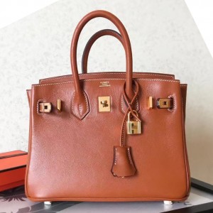 Hermes Gold Birkin 25cm Swift Handmade Bag