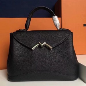 Moynat Mini Gaby Bag In Black Taurillon Leather
