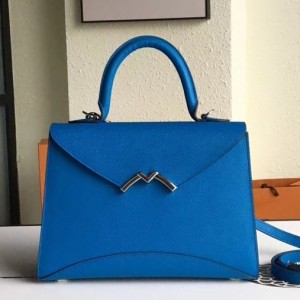 Moynat Blue Petite Gabrielle 26cm Bag