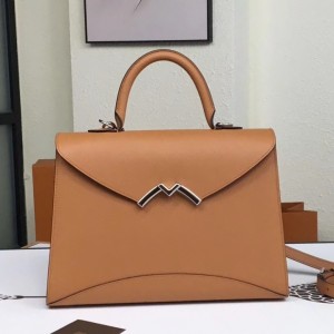 Moynat Gabrielle 31cm Bag In Camarel Epsom Leather