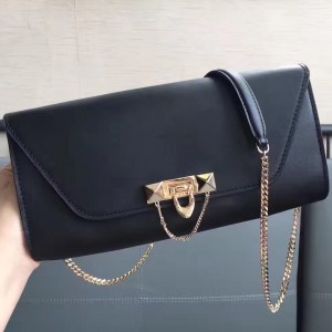 Valentino Black Demilune Clutch Bag
