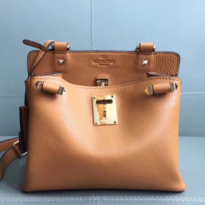 Valentino Garavani Tan Joylock Small Handbag
