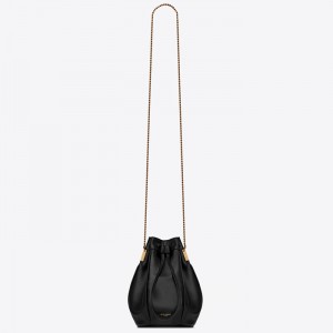 Saint Laurent Black Talitha Small Bucket Bag
