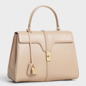 Celine Small 16 Bag In Nude Satinated Calfskin