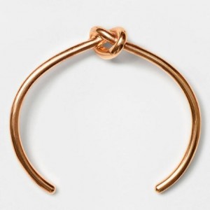 Celine Rose Gold Knot Extra Thin Bracelet S