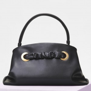 Celine Black Small Purse With Eyelets Bag