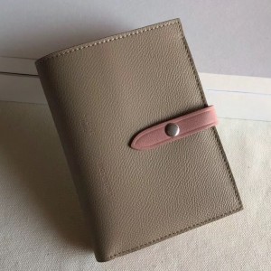 Celine Taupe/Pink Strap Medium Multifunction Wallet