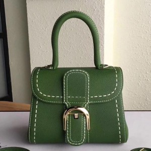 Delvaux Green Brillant Mini Sellier Surpique Bag