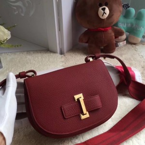 Delvaux Le Mutin Mini Bag In Ruby Crispy Leather