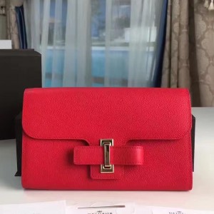 Delvaux Red Le Mutin Continental Wallet 