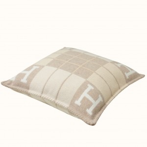Hermes Beige Small Avalon III Pillow
