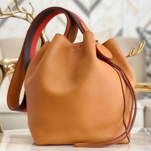 Hermes Licol 17cm Bag In Tan Evercolor Calfskin