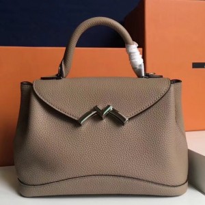 Moynat Mini Gaby Bag In Taupe Taurillon Leather