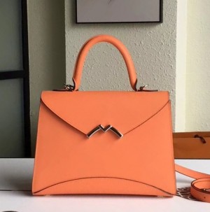 Moynat Orange Petite Gabrielle 26cm Bag