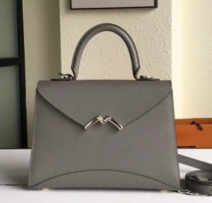 Moynat Grey Petite Gabrielle 26cm Bag
