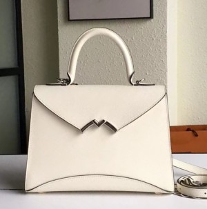Moynat White Petite Gabrielle 26cm Bag
