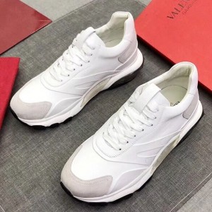 Valentino Men's White Camouflage Bounce Sneaker