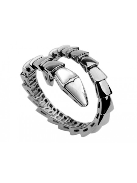 Bvlgari Serpenti bracelet in 18kt white gold with Mother of Pearl
