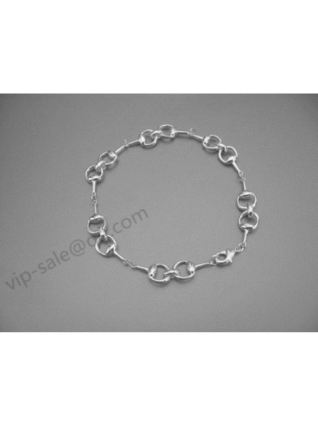 Gucci Bracelet Silver With Full Horseshoe