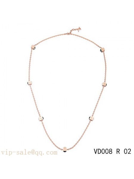 Louis Vuitton gamble long necklace in pink gold