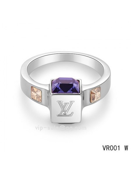 Louis Vuitton Gamble Ring in the white gold
