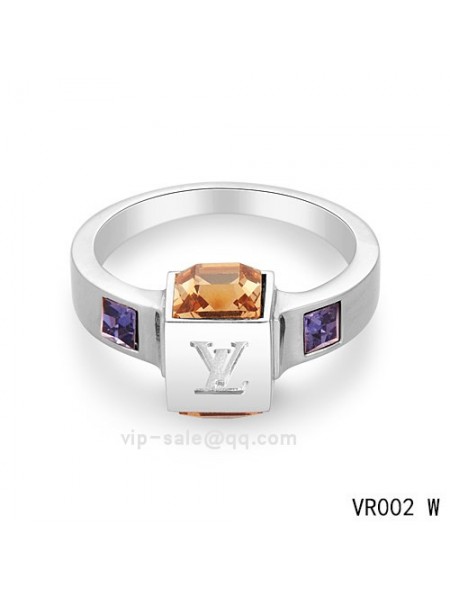 Louis Vuitton Bague Gamble Ring in the white gold