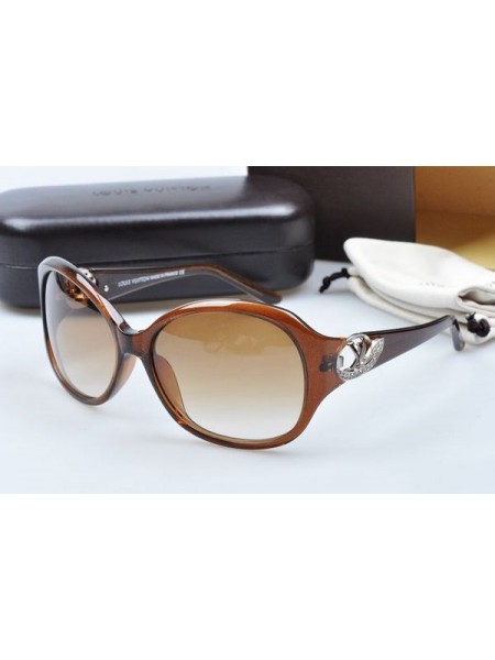 Louis vuitton sunglasses hand-polished acetate brown frame