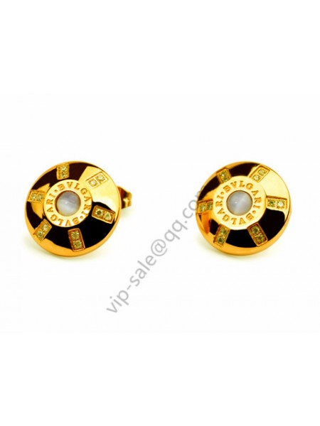 Bvlgari Oval earring in 18 kt yellow gold outlet