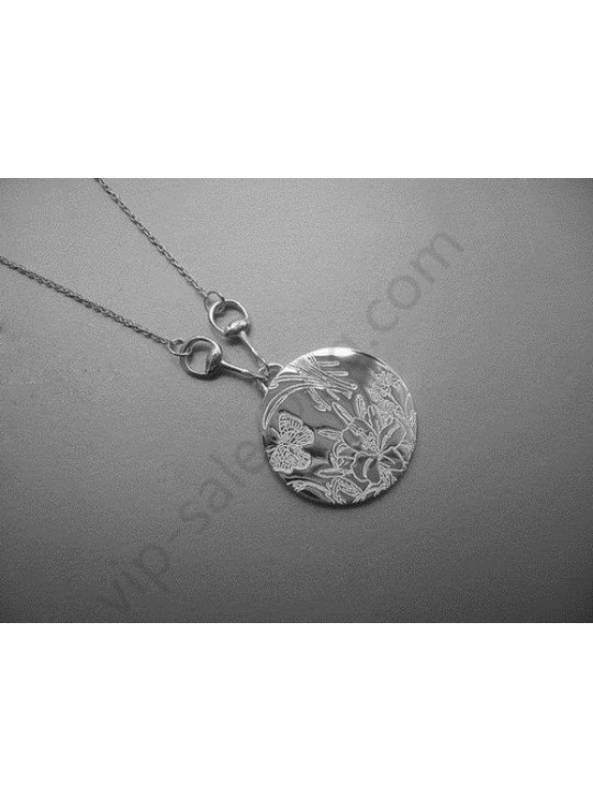 Gucci Flower Round Tag Pendant Outlet