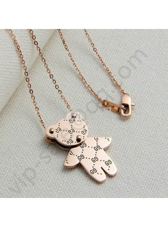 Gucci Moving Bear Hollow necklace