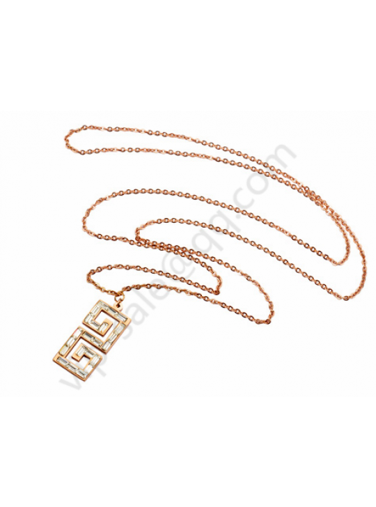 Gucci Double G rose gold necklace