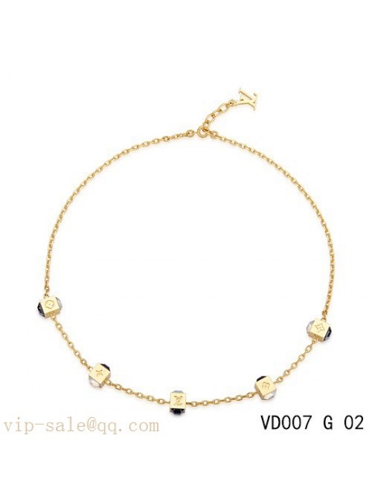 Louis Vuitton gamble necklace in yellow gold