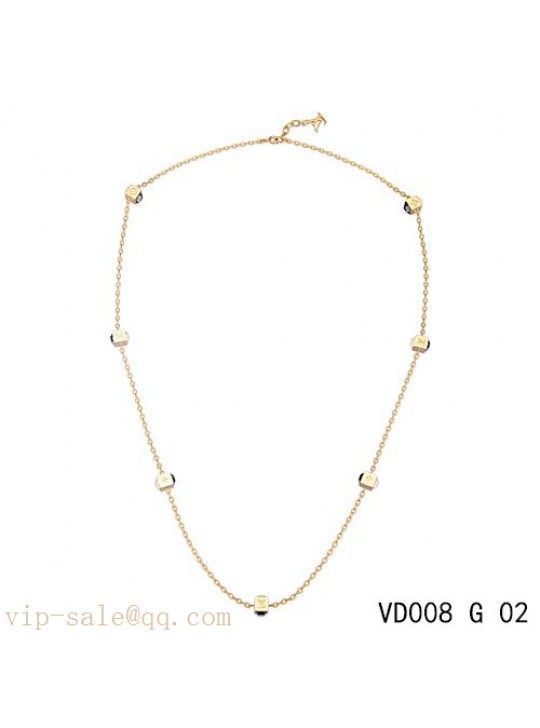 Louis Vuitton gamble long necklace in yellow gold