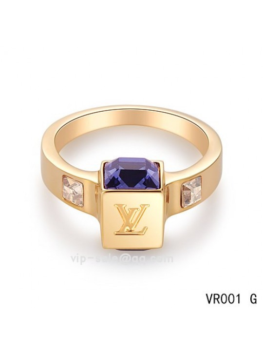 Louis Vuitton Gamble Ring in the yellow gold