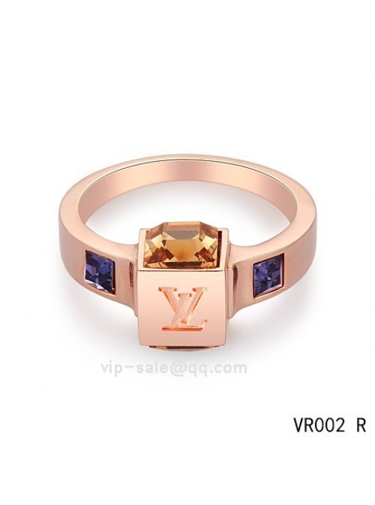 Louis Vuitton Bague Gamble Ring in the pink gold
