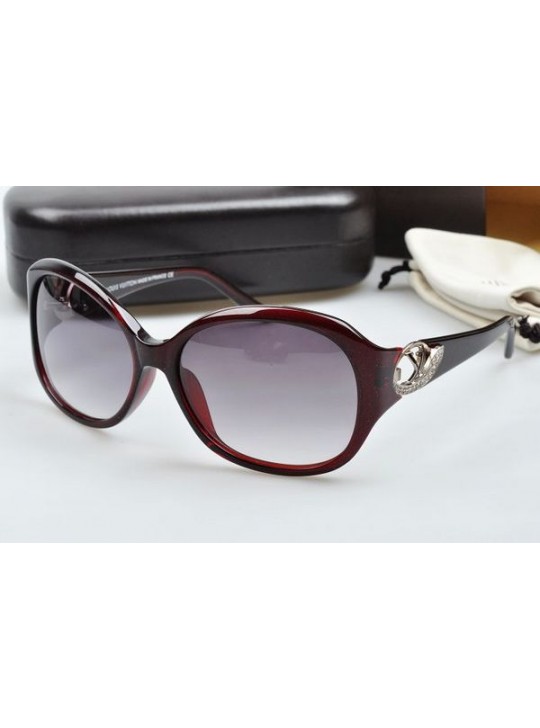 Louis vuitton sunglasses hand-polished acetate dark red frame