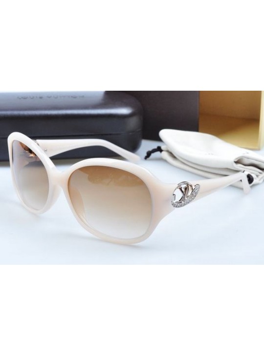 Louis vuitton sunglasses hand-polished acetate white frame