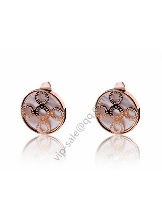 Bvlgari five round earrings in 18 kt ross gold wholesale