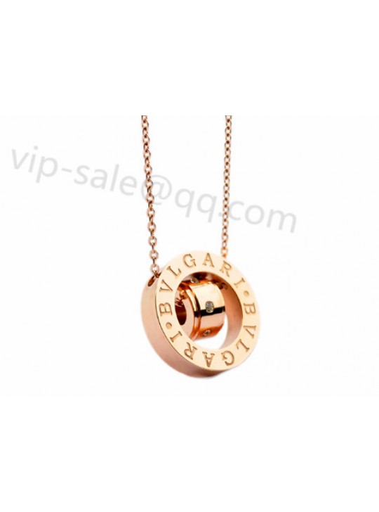 Bvlgari B.ZERO1 guardian two-piece of love in rose gold necklace