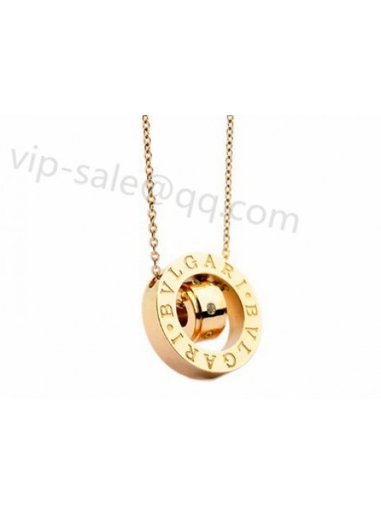Bvlgari B.ZERO1 guardian two-piece of love necklace in yellow gold