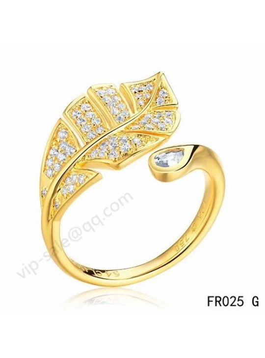 Van Cleef & Arpels Virevolte Between the Finger ring in yellow gold with diamonds