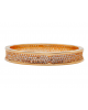 Bvlgari yellow gold bangle with zircon, noble and temperament