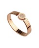 Bvlgari Tubogas in 18kt Pink Gold with Pave Diamonds